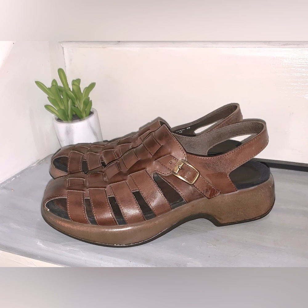 Dansko Brown Leather Sandals
